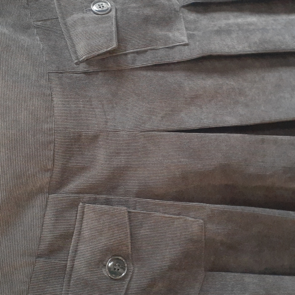 Chelsea & Theodore women's grey pleated corduroy micro mini  skirt size … - Picture 2 of 12